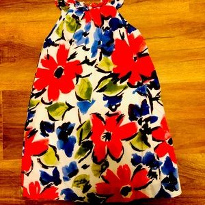 Mini Boden Floral Watercolor Sundress Size 8